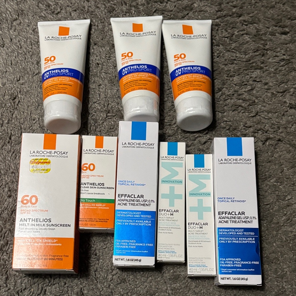 Anthelios & Effaclar Skincare Set - Orange and White
